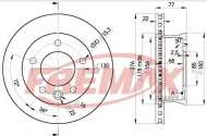 Тормозной диск FREMAX BD-0186
