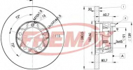 Тормозной диск FREMAX BD-3017