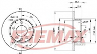 Тормозной диск FREMAX BD-9040