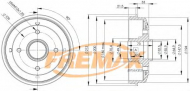Тормозный барабан FREMAX BD-4725