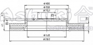 Тормозной диск ASHUKI H037-52