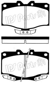 Комплект тормозных колодок IPS Parts IBD-1256