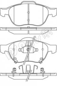 Комплект тормозных колодок IPS Parts IBD-1278