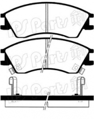 Комплект тормозных колодок IPS Parts IBD-1710