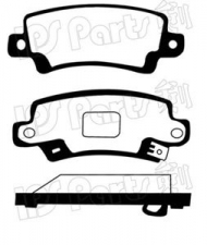 Комплект тормозных колодок IPS Parts IBR-1257