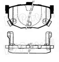 Комплект тормозных колодок IPS Parts IBR-1595