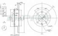Тормозной диск DITAS DFD1003
