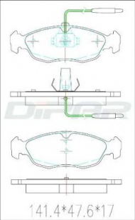 Комплект тормозных колодок DITAS DFB3144