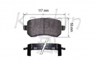 Комплект тормозных колодок KAISHIN D10177