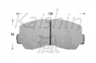 Комплект тормозных колодок KAISHIN D6014
