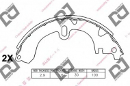 Комлект тормозных накладок DJ PARTS BS1000