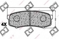 Комплект тормозных колодок DJ PARTS BP1009