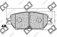 Комплект тормозных колодок DJ PARTS BP1137