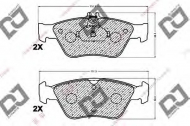 Комплект тормозных колодок DJ PARTS BP1181
