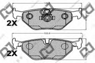 Комплект тормозных колодок DJ PARTS BP1186