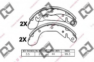 Комлект тормозных накладок DJ PARTS BS1134