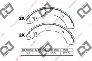 Комлект тормозных накладок DJ PARTS BS1136