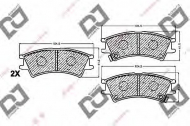 Комплект тормозных колодок DJ PARTS BP1124