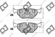 Комплект тормозных колодок DJ PARTS BP1187
