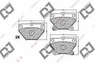 Комплект тормозных колодок DJ PARTS BP1234