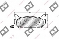 Комплект тормозных колодок DJ PARTS BP1257