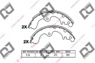 Комлект тормозных накладок DJ PARTS BS1049