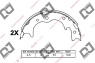 Комлект тормозных накладок DJ PARTS BS1227