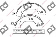 Комлект тормозных накладок DJ PARTS BS1296