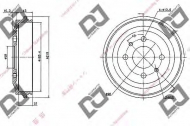 Тормозный барабан DJ PARTS BR1056