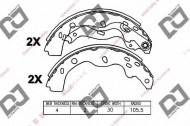 Комлект тормозных накладок DJ PARTS BS1383