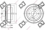 Тормозный барабан DJ PARTS BR1078