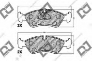 Комплект тормозных колодок DJ PARTS BP1266
