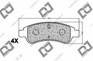 Комплект тормозных колодок DJ PARTS BP1279