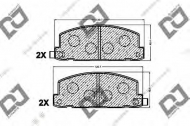 Комплект тормозных колодок DJ PARTS BP1302