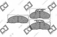 Комплект тормозных колодок DJ PARTS BP1388