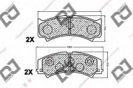 Комплект тормозных колодок DJ PARTS BP1425