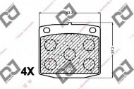 Комплект тормозных колодок DJ PARTS BP1444