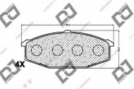 Комплект тормозных колодок DJ PARTS BP1457