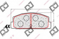 Комплект тормозных колодок DJ PARTS BP1777