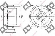 Тормозный барабан DJ PARTS BR1083