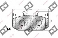 Комплект тормозных колодок DJ PARTS BP1489