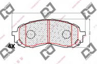 Комплект тормозных колодок DJ PARTS BP1836