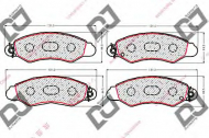 Комплект тормозных колодок DJ PARTS BP1853