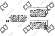 Комплект тормозных колодок DJ PARTS BP1506
