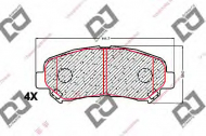 Комплект тормозных колодок DJ PARTS BP1522