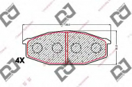 Комплект тормозных колодок DJ PARTS BP1543
