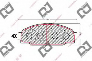 Комплект тормозных колодок DJ PARTS BP1557
