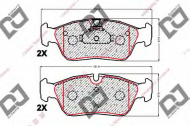 Комплект тормозных колодок DJ PARTS BP1883