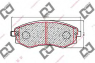 Комплект тормозных колодок DJ PARTS BP1626