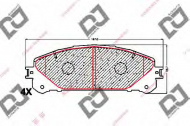 Комплект тормозных колодок DJ PARTS BP1649